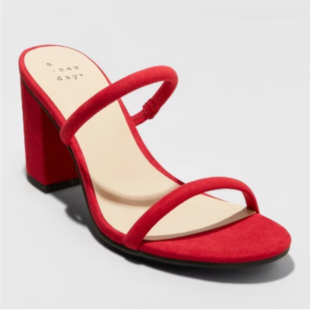 NWOT Red Cass A New Day Thin Strap Heeled Pumps